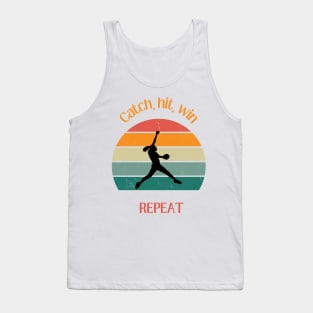 Softball: Catch, hit, win - Repeat Tank Top